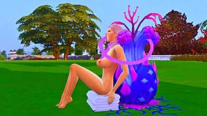 Follada vaginal y juego de coños en video porno 3D