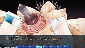 Anime Hentai-spel: Knulla och bröst med Koharu Route