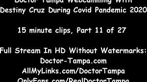 Η Destiny Cruz δίνει στον γιατρό Tampa μια πίπα ενώ βρίσκεται σε καραντίνα στη Φλόριντα